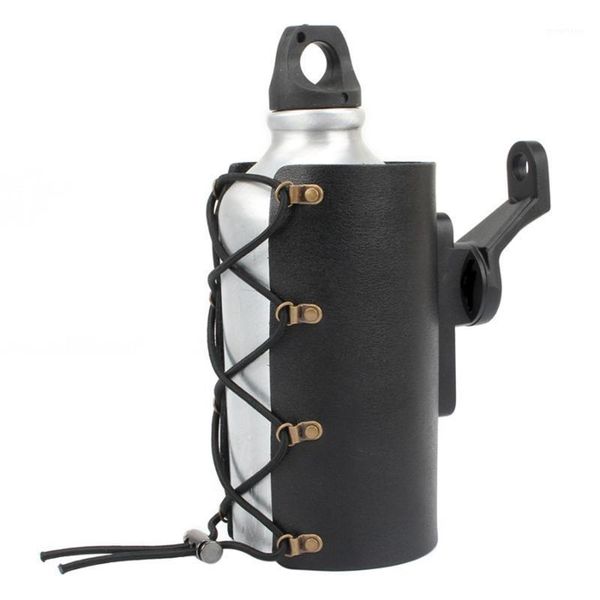 

motorcycle black pu drink holder water beverage bottle holder for 9mm mounting caliber1
