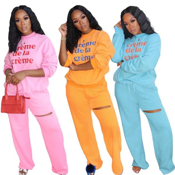 

women's tracksuits autumn two piece sets women full sleeve and sweat pants matching fashion, Gray