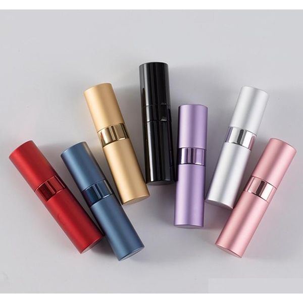 

wholesale mini spray perfume bottle portable aluminum perfume bottles atomizer 8ml travel refillable empty cosmetic container dh0713 z20pt
