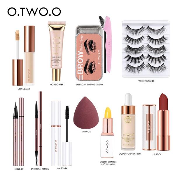 

makeup sets o.two.o set 11/12/13 pcs for woman eyeshadow palette eyebrow pencil soap concealer cosmetic kit