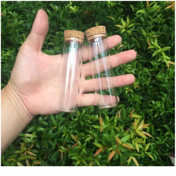 

30*100mm 50ml glass bottles vials jars test tube with cork ser empty glass transparent clear bottles 2 jllhwp