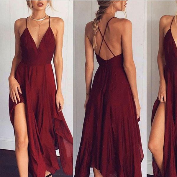 

womens sling floral long dress women boho v neck sleeveless beach maxi dress casual summer dress undress vestidos robe, Black;gray