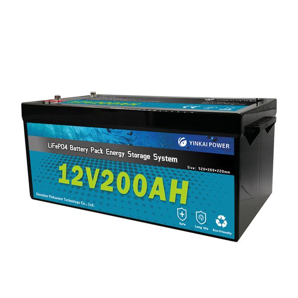 Batteria OEM lifepo4 12v 200ah batteria al litio ferro fosfato batteria 12v 100ah 200ah 300ah batteria