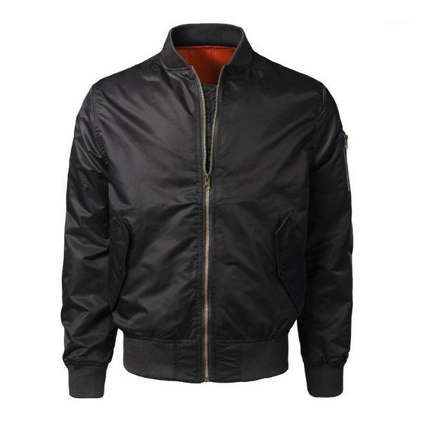 

men's bomber jacket men spring autumn winter casual solid slim bomber jacket zipper outwear casual coat zipper parka men1, Black;brown