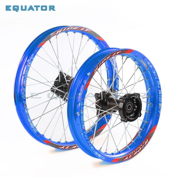 

motorcycle wheels & tires blue front 16*17" 1.60x17" rear 1.85x14" inch aluminium alloy wheel rim for 160cc 150cc dirt pit bi
