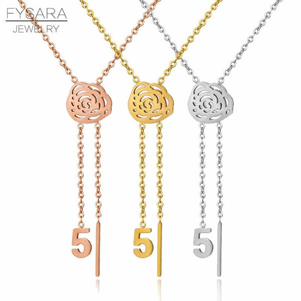 

fysara bijoux rose rose flower authoor ожерелье женщины choker rose gold письмо цветок кулон ожерелья коллер очарование ювелирных изделий по, Black
