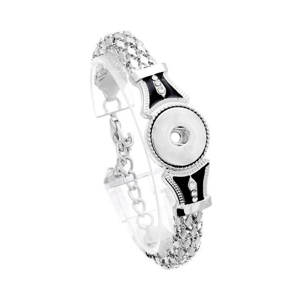 

new fashion vintage metal snap bracelet bangles fit 18mm diy snap suttons jewelry ze349 new jlluuh, Golden;silver