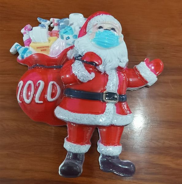 

ornament 2020 quarantine christmas tree decoration resin pandemic social party distancing santa claus