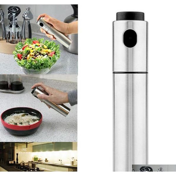

1pc stainless steel olive pump spray bottle oil sprayer oiler pot bbq barbecue cooking tool can pot cookware ki jlliga dhsybaby