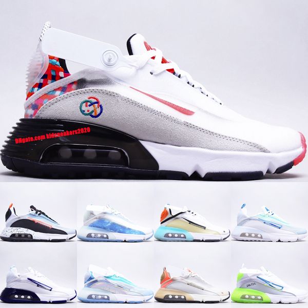 

2090s running shoes womens spring festival white turf orange speckled ice silver white crimson tint mens designer 2090 outdoor jogging walki, Black