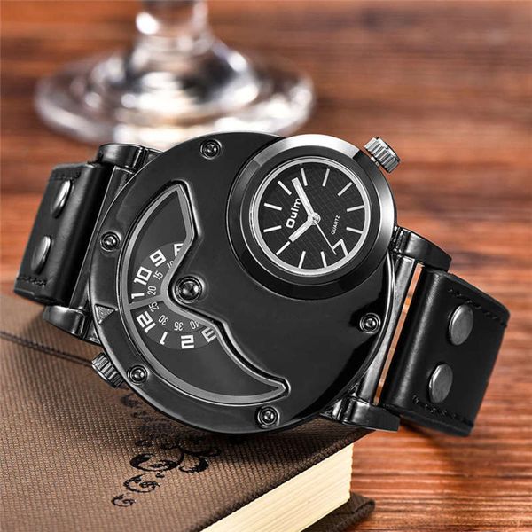 

trend oulm fashion watch men's / watch / personal sports watch 9591, Slivery;brown