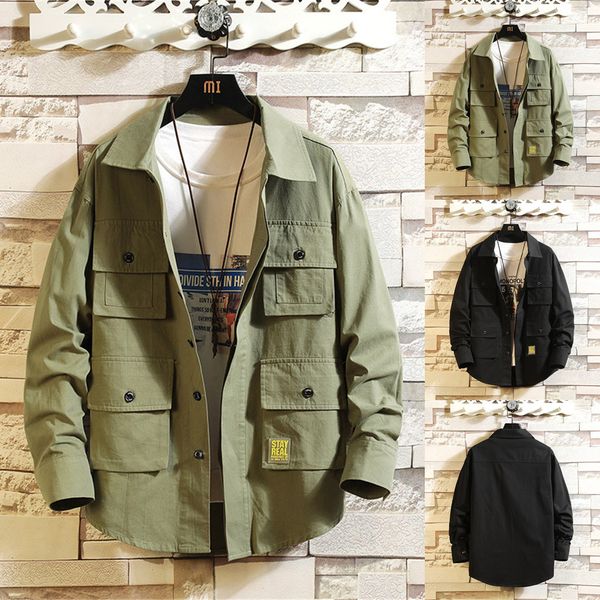 

plus size men autumn trendy loose casual daily plaid long sleeve shirt blouse jacket for men style c1212, White;black