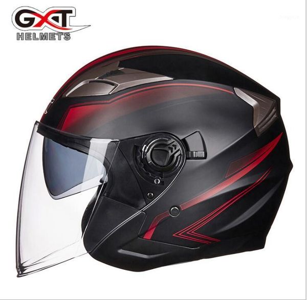 

motorcycle helmets gxt helmet double lens personality half helmet1
