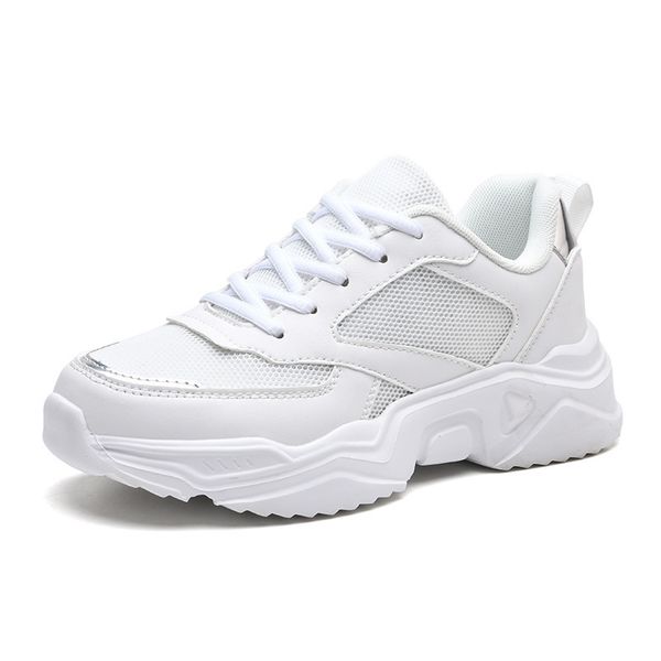 

daddy shoes fashion 2022 new thick bottom leisure spring and autumn women's small white sneakers, Black