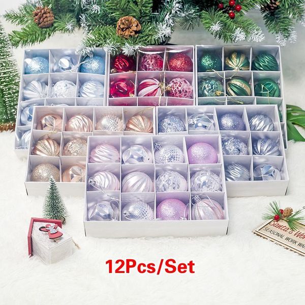 

party decoration 12pcs christmas tree ball decor bauble hanging ornament 6cm decorations for home xmas gifts1