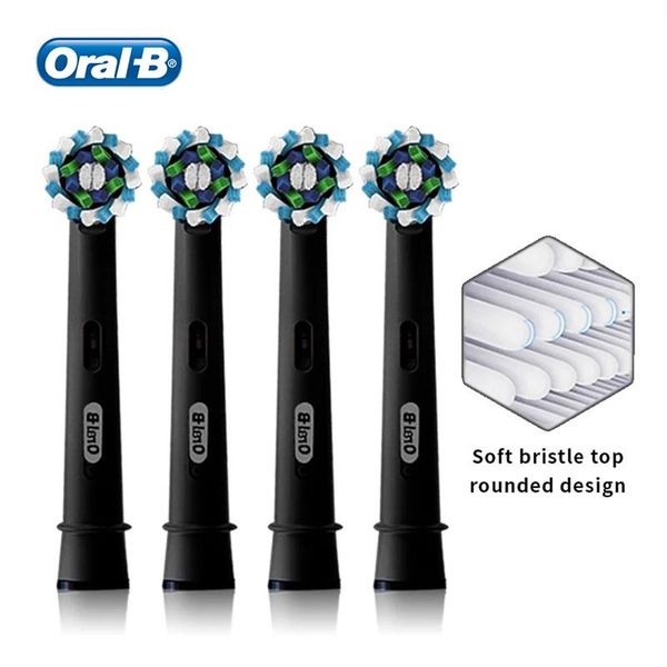 

authentic oral b replacement brush heads remove plaque remove stain clean plaque