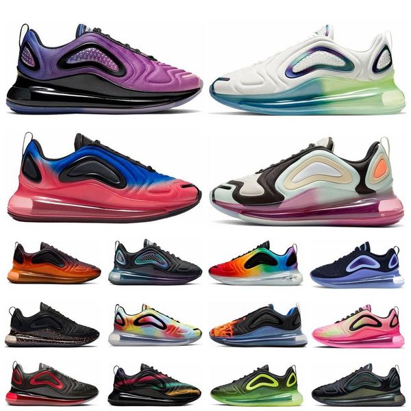 

720 shoes bubble pack volt obisidian mens women running sneakers 720s triple white black bred be ture pink sea sports outdoor shoe