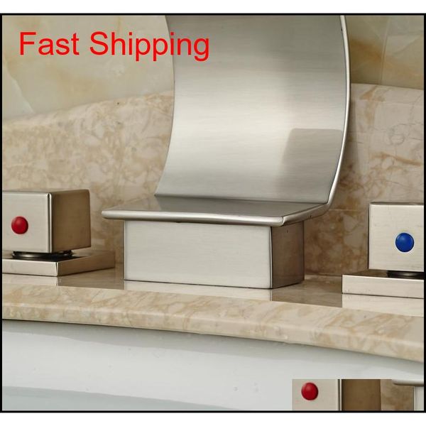 

dual square handles bathroom basin faucet deck mounted sink mix qylszd bde_luck