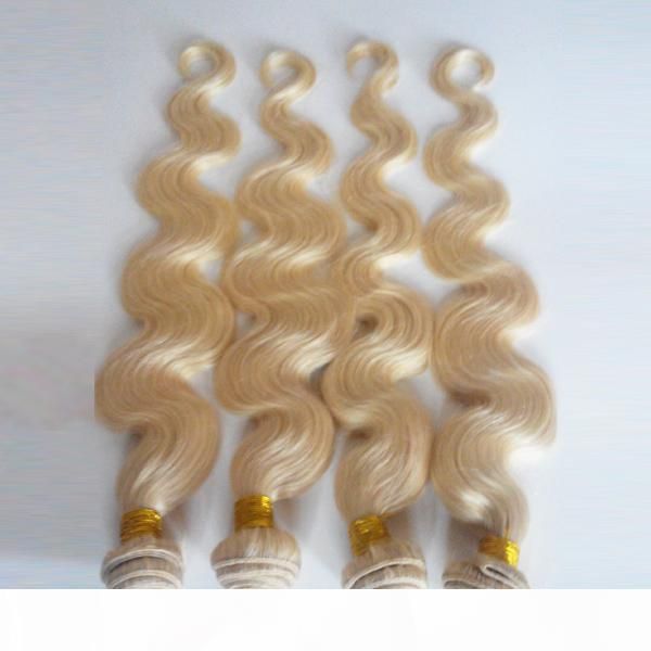 

beautiful brazilian european virgin human hair extensions #613 body wave 8-26inch fashion woman popular indian peruvian remy hair weft, Black