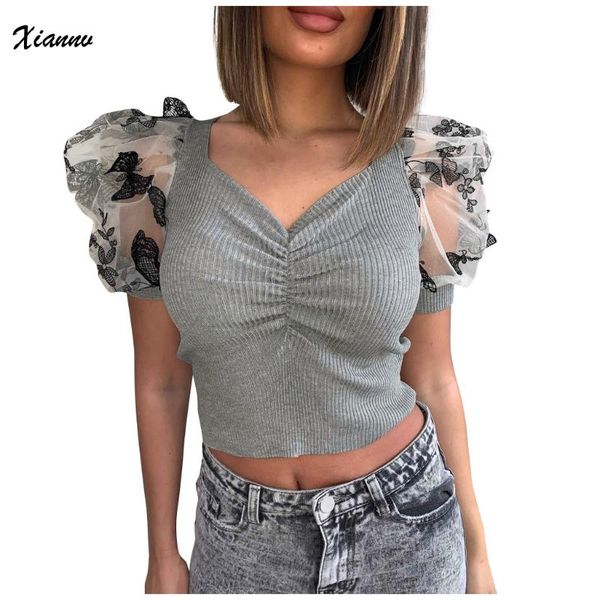 

womens blouse eillysevens 2021 summer casual solid color short sleeve v-neck fashion blouse women newest, White