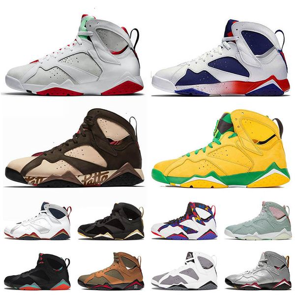 

7s hare vii jumpman patta sweater ducks  2020 oregon basketball shoes olympic raptors bordeaux qaulity mens trainers sneakers, Black