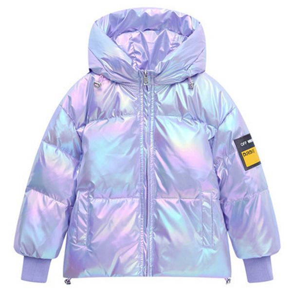 

winter fashion down jacket for girl boys clothes light-reflecting children's hooded warm long jacket for boy coat 6-12 years lj201130, Blue;gray