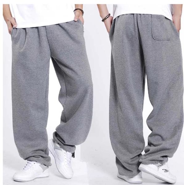 

yelina hip hop streetwear sweatpants men joggers cotton autumn winter sweat pants loose baggy track trousers male clothes, Black