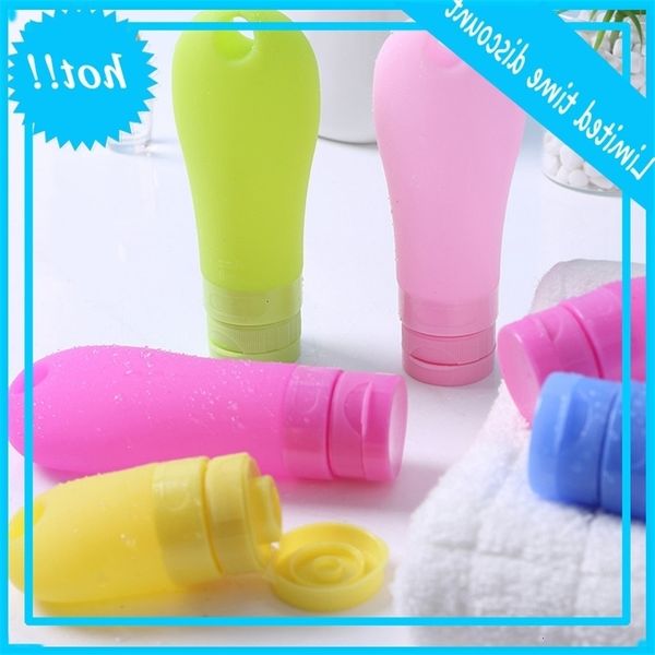 

silicone 38ml 60ml 90ml reusable portable mini alcohol small size travel hand sanitizer bottle with holder hook keychain ahf1467