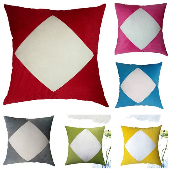 

sublimation blanks pillowcase heat transfer printed pillow covers white plain pleuche pillow cushion patchwork plush pillow covers g11207