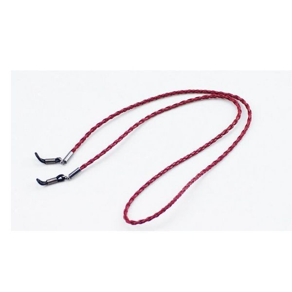 

1pc colorful leather glasses neck strap string rope band leather eyeglass cord adjustable end glasses holder jllgjb