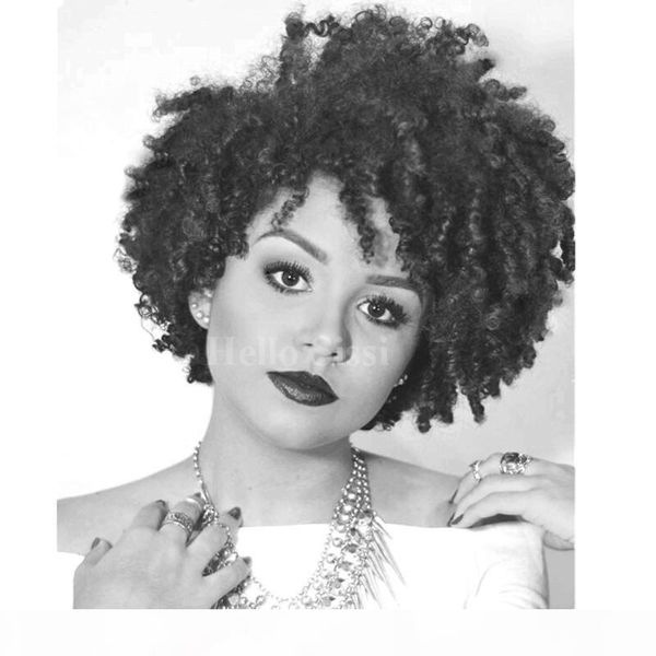 

short human hair wigs short kinky curly hair wig none lace glueless bob brazilian lace front wigs for black women, Black;brown