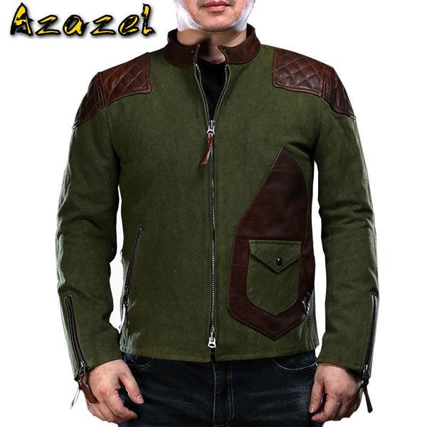 

real picture mens real leather jacket and coats retro fashion street style men male cowhide jacket overcoats streetwear xxxl, Black