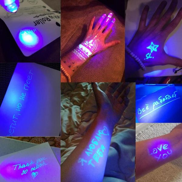 Kreative Magie UV Licht Stift Unsichtbare Tinte Stifte Leuchtende Lustige Aktivität Marker Schule Schreibwaren Liefert für Kinder Geschenke Zeichnung