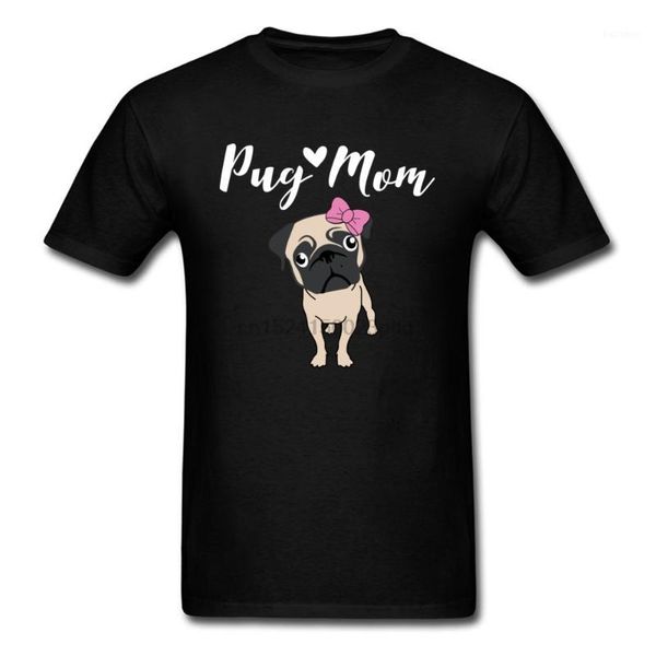 

pug mom t-shirt funny gift for dog mom lovers t shirt men tshirt cotton tee shirts healthy slim fit clothing summer 1, White;black