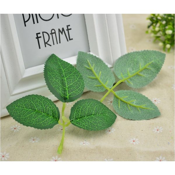 

10 шт. искусственные растения поддельных зеленых листьев рождественский венок для домашних украшений свадьба diy handmade scrapbooking шелко