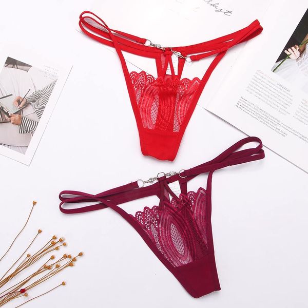 

underwear women fashion lace panties transparent temptation hollow t- low waist breathable briefs lingerie, Black;white