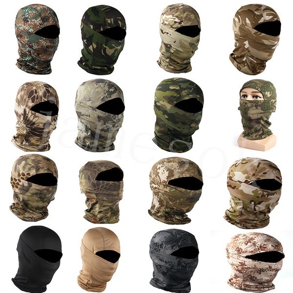 

dhl camouflage ski mask hood skullies beanies for men women motorcycle balaclava headgear sports cycling hat db405, Blue;gray