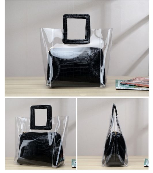 

hbp composite bag messenger bag handbag purse new designer bag fashion two in one transparent charm