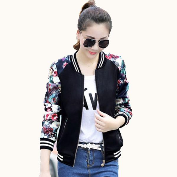 

women's jackets big size fashion solid outerwear coat winter slim v-neck warm women jacket spring autumn baseball s-3xl, Black;brown