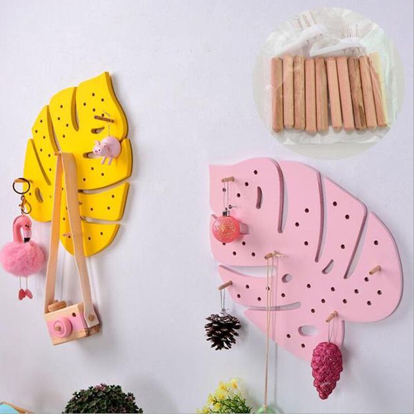

hole plate wall storage rack plastic hole board storage shelf with 10 hooks