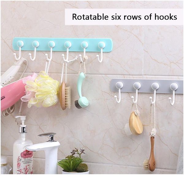 

multifunction 6 hooks kitchen storage hook holder wall door holder hanger rack for spoon scoop bathroom kitchen o wmtcor