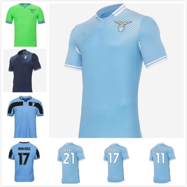 

20 21 lazio soccer jersey 120th 2020 2021 football shirt luis alberto immobile sergej men kids kits maillot maglia correa corozo marusic, Black;yellow