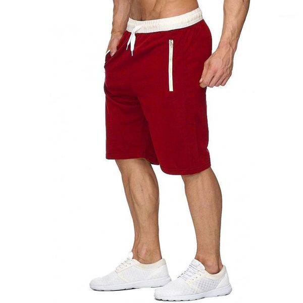 

2020 new fashion men's shorts summer mens beach shorts cotton casual male homme brand clothing1, White;black