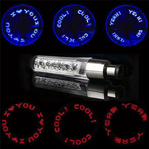 

bike lights 2 pcs bicycle light wheels / double-sensing double-sided mountain 7led letter nozzle lamp