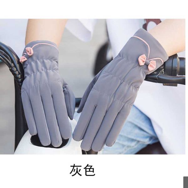 

women's winter pink plush warm touch screen gloves thickened skiing climbing riding sports skin feeling student gloves 5 colors