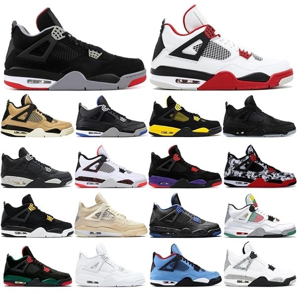 

with socks new 4s white sail se neon black cat jumpman 4 basketball shoes metallic trainers travis scotts purple men sports sneakers