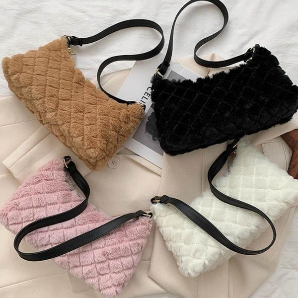

fashion exquisite shopping bag women chain handbags solid lattice pattern travel simple shoulder underarm bag