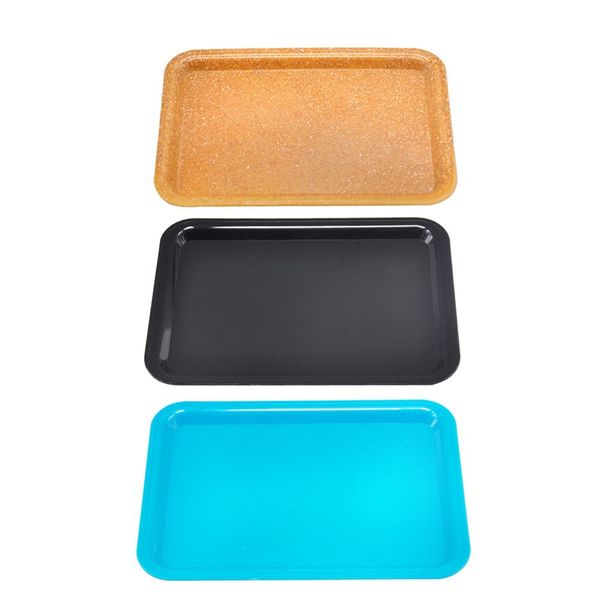 Rolling Tray Plastic Cigarett Cigaretter Tray 18x12CM Маленький размер Ручной держатель Держатель Чистый Цвет Чехол Специи Пластина Инструмент для курения