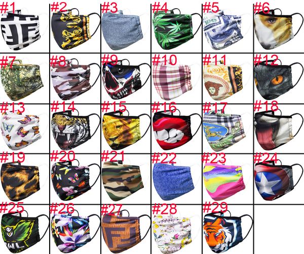 

mask designer protective design ultraviolet-proof dustproof face riding cycling sports printing mouth masks men women ou
