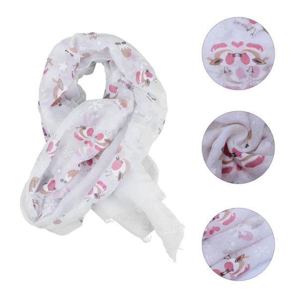 

scarves 1pc scarf comfortable chic creative christmas neckerchief wrap shawl for outdoor, Blue;gray